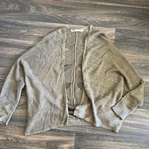Brown glitter cardigan